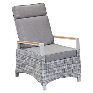LC Garden Keramo Loungesessel verstellbar Aluminium/Geflecht