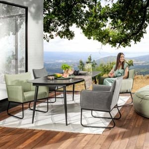 LC Garden Loma Gartenmöbel-Set M (4 Plätze) Tisch 160x90cm