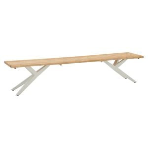 Musterring Skagen Gartenbank Edelstahl/Teak