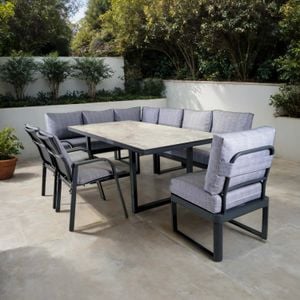 OUTLIV. Pandora Gartenmöbel-Set XL (8 Plätze) Tisch 200x100cm