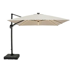 LC Garden Cantilever Ampelschirm mit LED-Beleuchtung 300x300cm