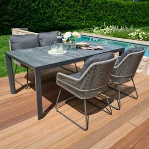 Siena Garden Kansas Gartenmöbel-Set M (4 Plätze) Tisch 160x90cm