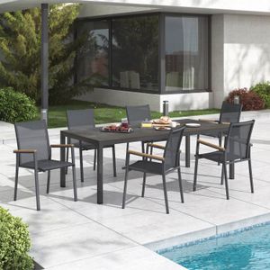 OUTLIV. Kobe Gartenmöbel-Set L (6 Plätze) Tisch 220x100cm