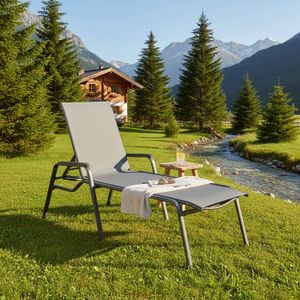 Kettler Cirrus Gartenliege Aluminium/Outdoorgewebe
