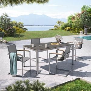 OUTLIV. Rimini Gartenmöbel-Set M (4 Plätze) Tisch 160x90cm