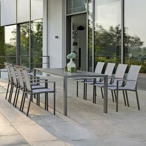 Stern Evoee Gartenmöbel-Set XL (8 Plätze) Tisch 200/260x90cm