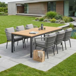 OUTLIV. Alicante Gartenmöbel-Set L (6 Plätze) Tisch 220x100cm