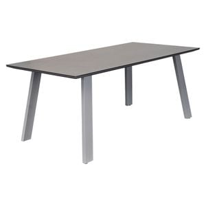 OUTLIV. Burnie Gartentisch 180x90cm Aluminium/Glas