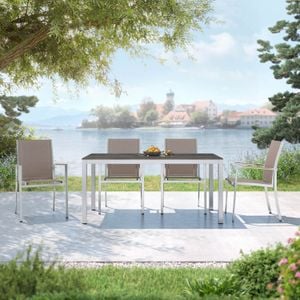 OUTLIV. Oviedo Gartemöbelset 5-tlg. mit Tisch 160x90 cm