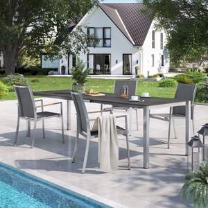 OUTLIV. Oviedo Gartenmöbel-Set 5-tlg. Tisch 160/217/267x92cm