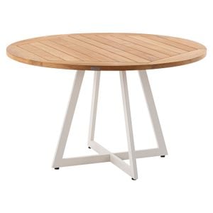 Niehoff Milan Gartentisch Ø125cm Aluminium/Teak