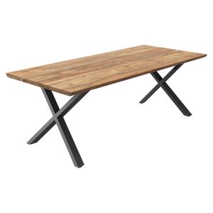 OUTLIV. Negara Gartentisch Edelstahl/Teak recycelt