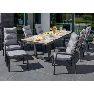LC Garden Bondino II Gartenmöbel-Set  L (6 Plätze) Tisch 200/260x100cm