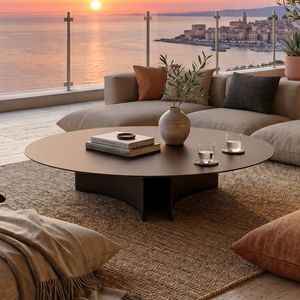 ROOLF Living Dolly Loungetisch Aluminium