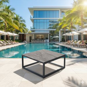 OUTLIV. Miami Loungetisch 78,5x78,5cm Aluminium/HPL