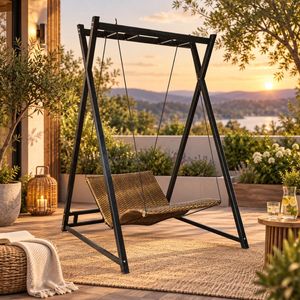 MBM Heaven Swing Gartenliege Aluminium/Mirotex-Geflecht