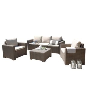 Best Mombasa Loungeset 4-tlg. Geflecht