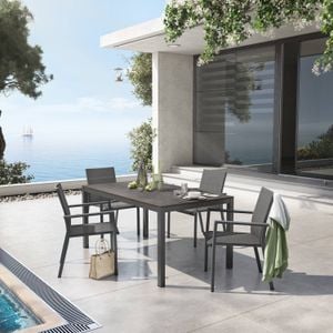 OUTLIV. Lucca Gartenmöbel-Set M (4 Plätze) Tisch 160x90cm