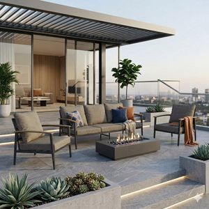 LC Garden Avento Loungeset Aluminium/Rope/Polyester