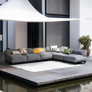 Schöner Wohnen Vlieland Ecklounge Aluminium/Sunbrella