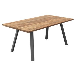 OUTLIV. Negara Gartentisch Edelstahl/Teak recycelt
