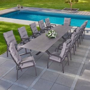 LC Garden Bondino Gartenmöbel-Set Tisch 280/340/400x100cm