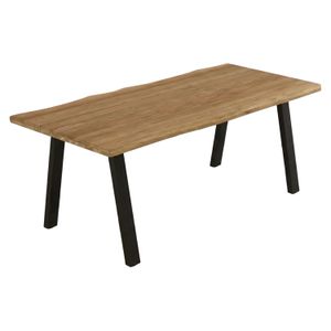 OUTLIV. Negara Gartentisch Edelstahl/Teak recycelt