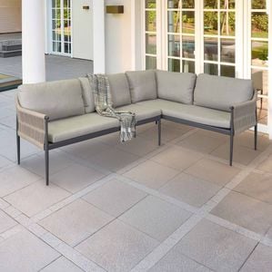 LC Garden Bari Ecklounge Aluminium/Rope/Olefin