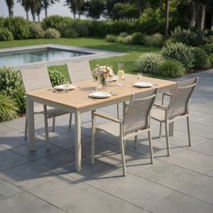 LC Garden Unicamo Gartenmöbel-Set Tisch 180/240x90cm