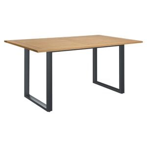 Stern Gartentisch 180x100cm Aluminium/Teak