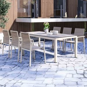 Zebra Bee Gartenmöbel-Set L (6 Plätze) Tisch 180x100cm