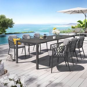 OUTLIV. Cairns Gartenmöbel-Set L (6 Plätze) Tisch 160/217/267x92cm