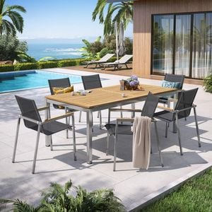 OUTLIV. Rimini Gartenmöbel-Set L (6 Plätze) Tisch 200x100cm