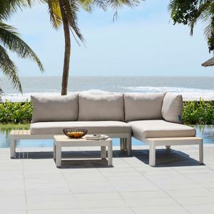 LifestyleGarden Portals Ecklounge inkl. Loungetisch Aluminium/Olefin