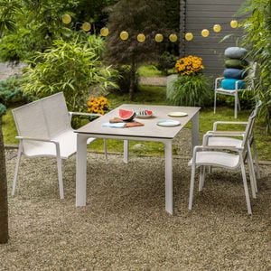 Kettler Diamond Gartenmöbel-Set M (4 Plätze) Tisch 160x95cm