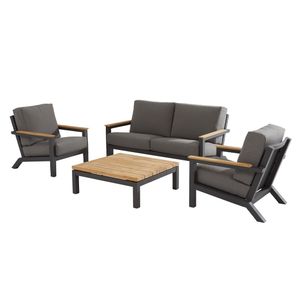 4Seasons Capitol Loungeset 4-tlg. mit Tisch 90x90cm