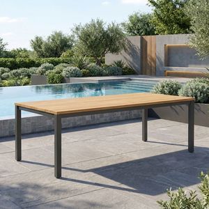 OUTLIV. Kobe Gartentisch Aluminium/Teak recycelt