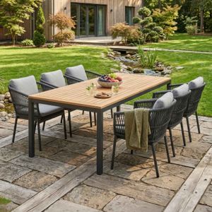 OUTLIV. Alicante Gartenmöbel-Set L (6 Plätze) Tisch 220x100cm