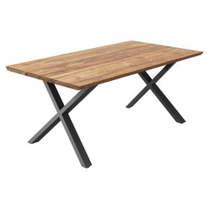 OUTLIV. Negara Gartentisch Edelstahl/Teak recycelt