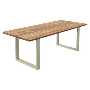 OUTLIV. Negara Gartentisch Edelstahl/Teak recycelt