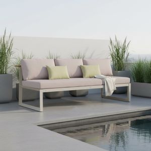 LifestyleGarden Jimmy Diningsofa verstellbar Aluminium/Olefin