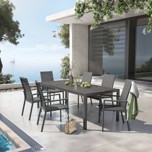 OUTLIV. Lucca Gartenmöbel-Set L (6 Plätze) Tisch 220x100cm