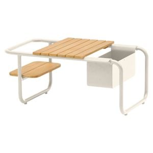 Zebra Somerset Loungetisch Aluminium/Teak