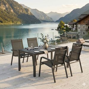 Kettler Basic Plus Gartenmöbel-Set M (4 Plätze) Tisch 160x95cm