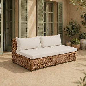 OUTLIV. Versailles Gartenloungesofa Geflecht/Spun Polyester