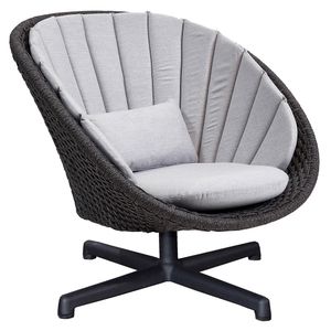 Cane-Line Peacock Loungesessel Aluminium/Rope