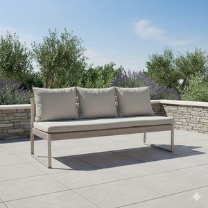Stern Tammo Diningsofa Aluminium/Rope/Outdoorstoff
