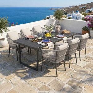 OUTLIV. Alicante Gartenmöbel-Set L (6 Plätze) Tisch 220x100cm