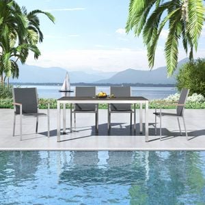 Stern Cardiff Gartenmöbel-Set 5-tlg. Tisch 160x90cm