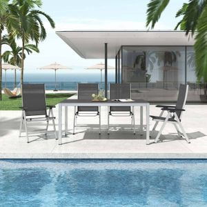 Kettler Basic Plus Gartenmöbel-Set M verstellbar (4 Plätze) mit OUTLIV. Tisch 160x90xm